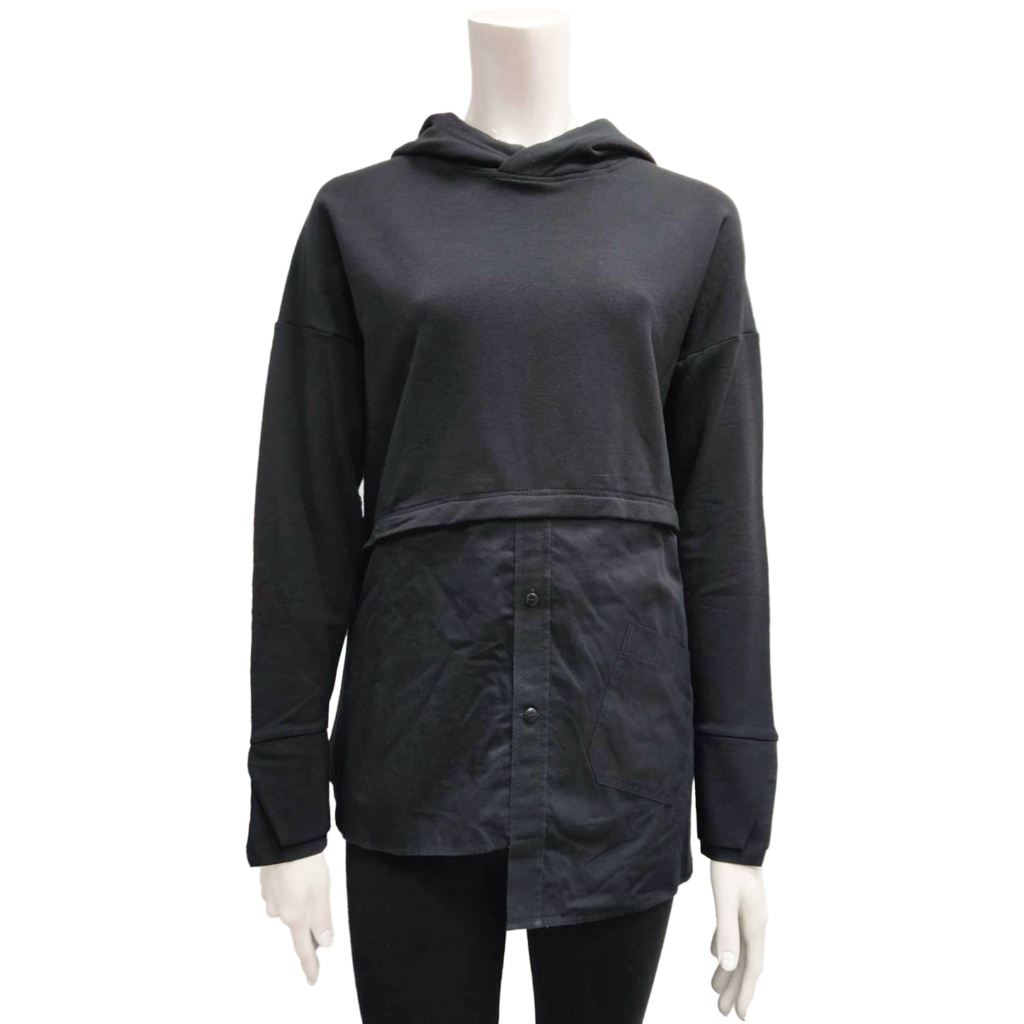 Women's hooded sweatshirt - SYDNEY | Black
